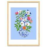 The Floopy Planter, Abstract Flower Pot Illustration, Pop Bohemian Eclectic Botanical, Flower Colorful Blossom thumbnail