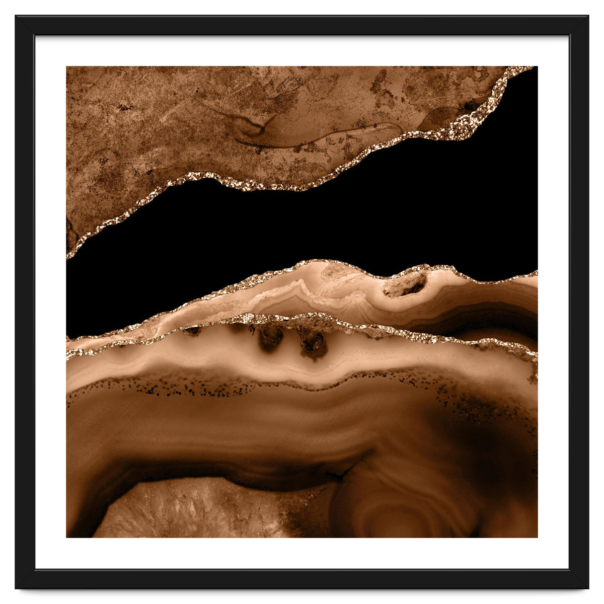 Brown & Gold Agate Texture 13