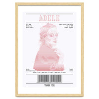 Receipt Art Adele Red