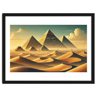 Vintage Egypt, Pyramids Of Giza Poster