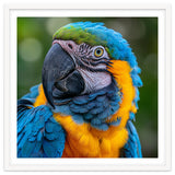 Close Up Blue And Yellow Macaw Parrot Face thumbnail