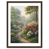 Sunlit Spring Garden Path Oil Painting thumbnail