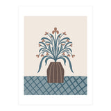 Earthy Modern Vase with Florals (Print Only) thumbnail