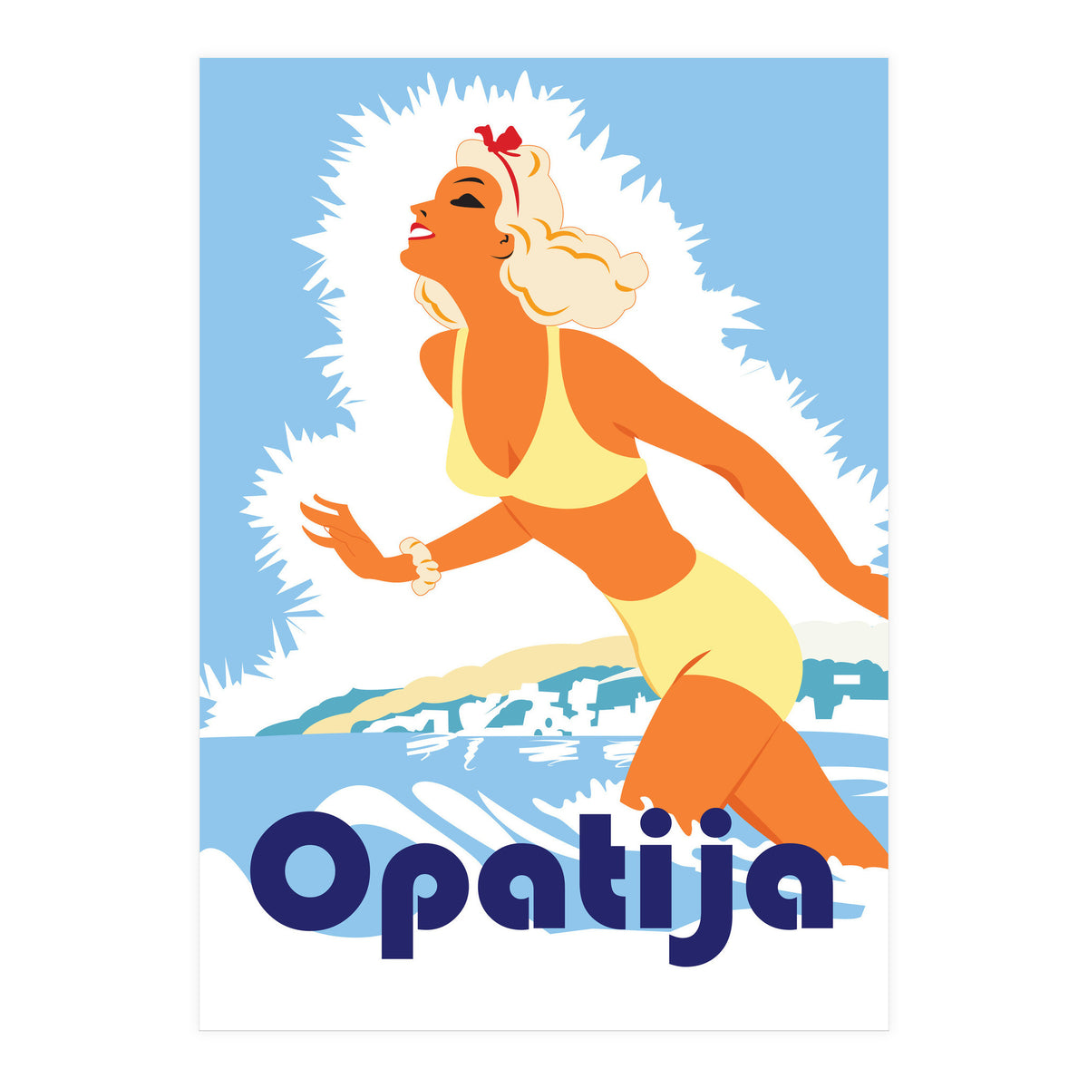 Opatia, Swimming Girl (Print Only)