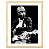 Willie King American Blues Musician in Grayscale thumbnail