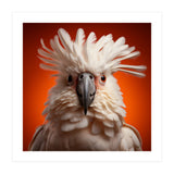 Close Up Portrait Of A White Cockatoo Parrot (Print Only) thumbnail