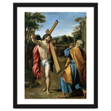 Annibale Carracci / 'Domine, quo vadis?', c. 1602, Oil on panel, 77.4 x 56.3cm. AGOSTINO CARRACCI. thumbnail