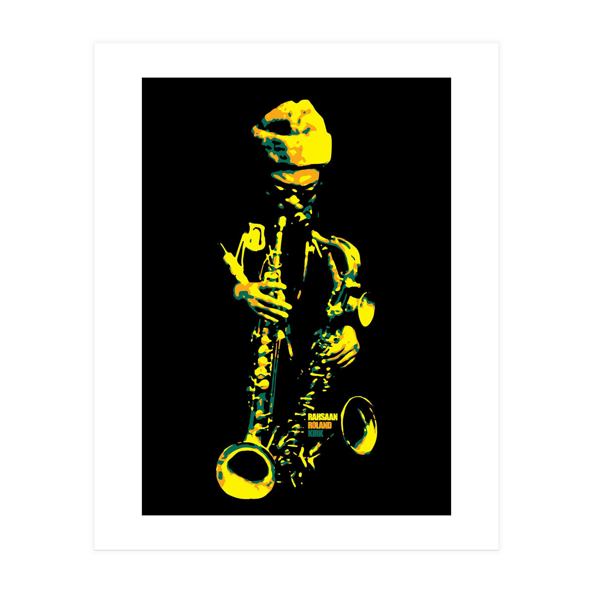 Rahsaan Roland Kirk in Pop Art (Print Only)