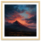 Majestic Mountain Peak at Sunset thumbnail