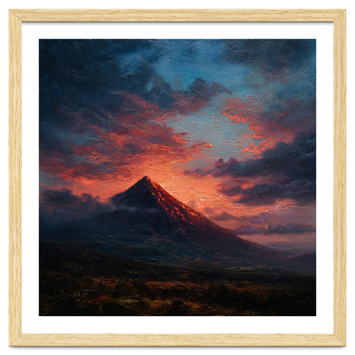 Majestic Mountain Peak at Sunset