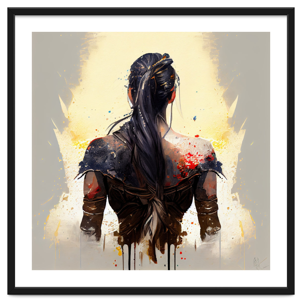 Powerful Warrior Back Woman #1