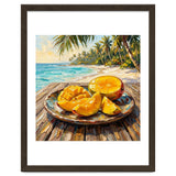 Tropical Mango Beach Oil Painting thumbnail