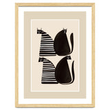 Minimalist Cats In Black And White thumbnail
