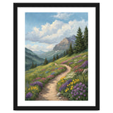 Serene Alpine Path Through Summer Wildflowers thumbnail
