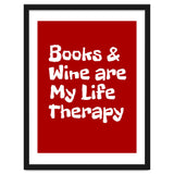 Books and Wine are my life therapy thumbnail