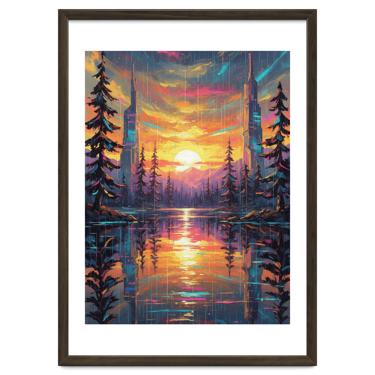 A Cybernetic Sunset Reflecting the Symbiosis