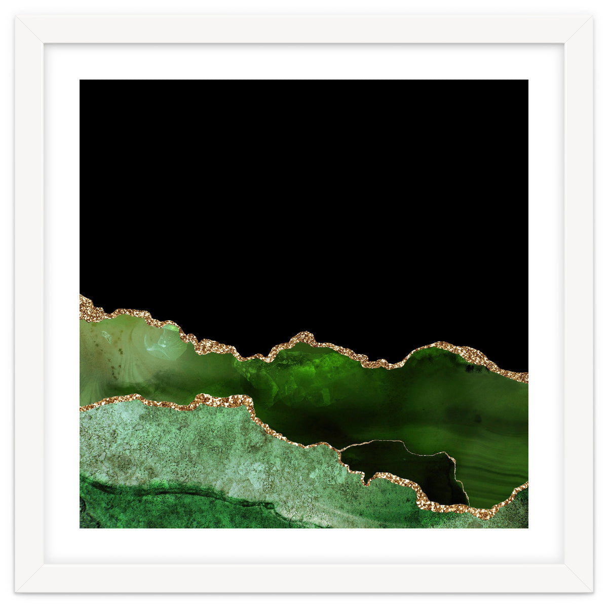 Green & Gold Agate Texture 10