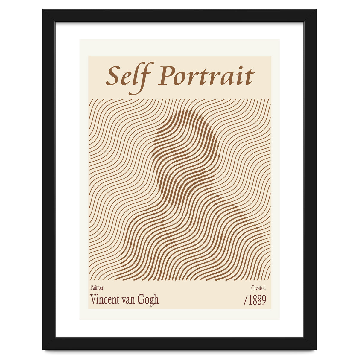 Self Portrait Vincent Van Gogh (1889)