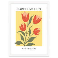 Amsterdam Flower Market - Modern Colorful Botanical Print