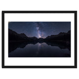 Starlit Reflection: Milky Way Over Mountain Lake thumbnail
