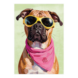 Cool Dog with Sunglasses – Funky Bandana  (Print Only) thumbnail