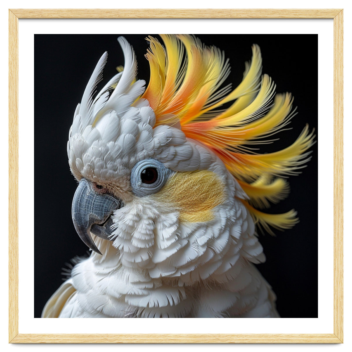 White Cockatoo With Yellow Crest Portrait