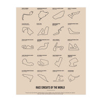 Grand Prix Formula One Circuits Racing Car (Print Only)