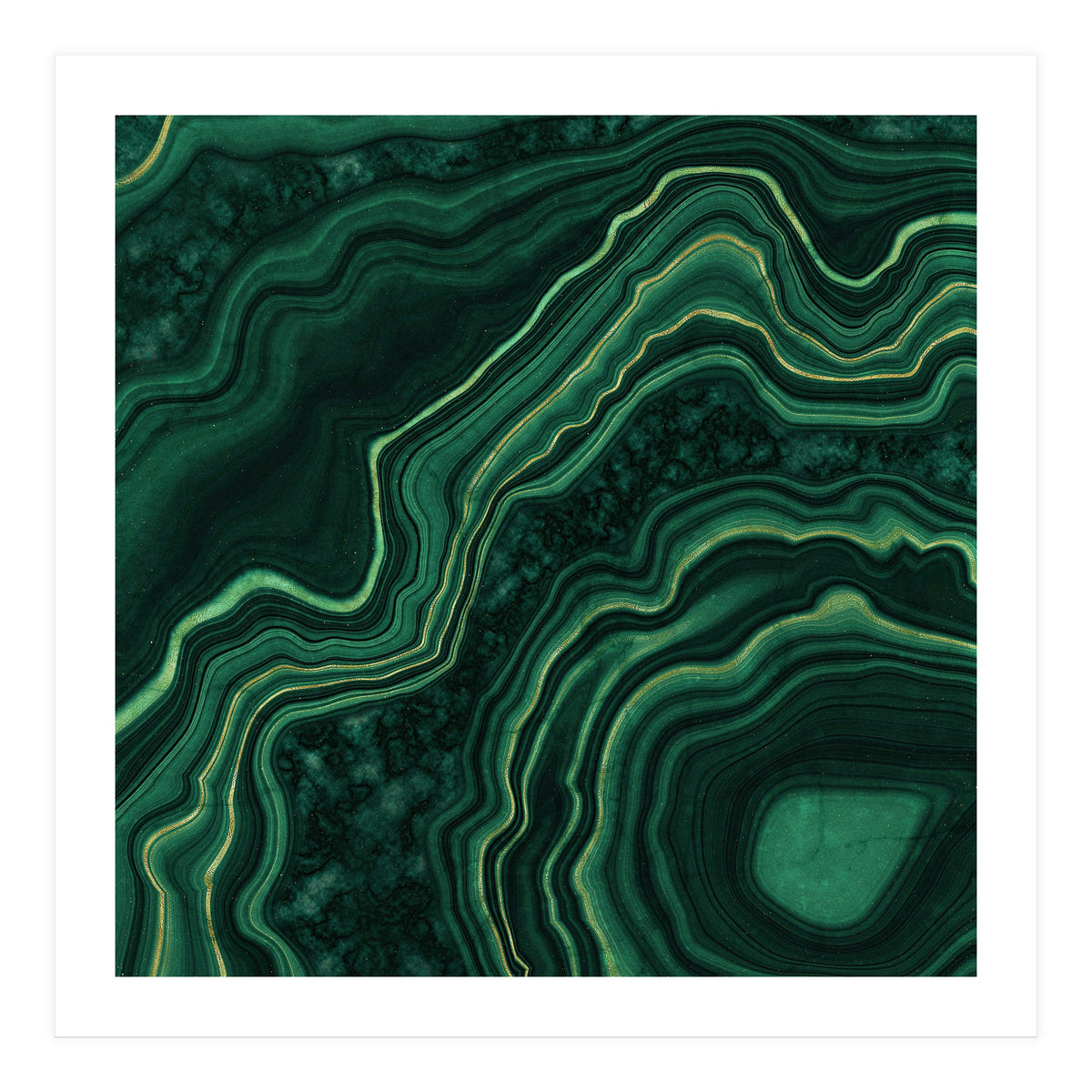 Malachite Texture 05 (Print Only)