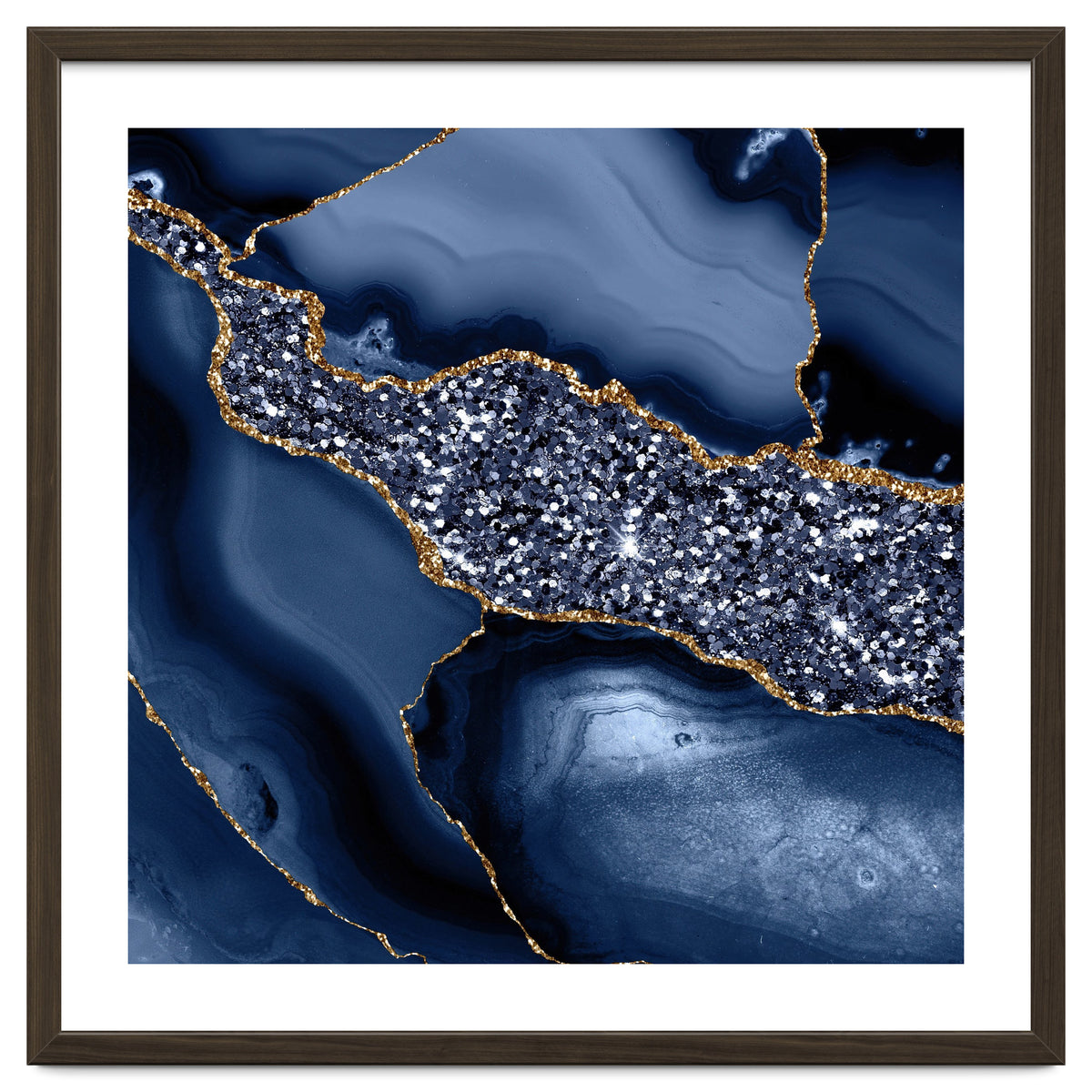 Agate Glitter Ocean Texture 05