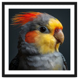 Cockatiel Parrot Closeup Vibrant Feather thumbnail