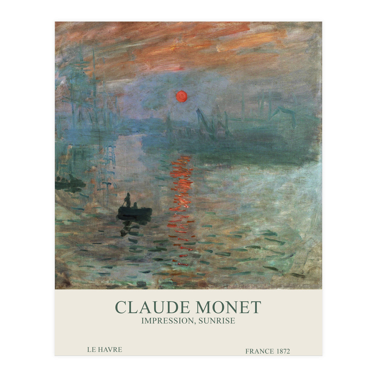 Claude Monet - Impression, Sunrise (Print Only)
