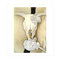 Georgia O’Keeffe – Cow’s Skull with Calico Roses (1931) | Iconic Southwestern Still Life with Desert Symbolism (Print Only)