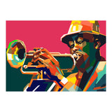 Jazz Trumpet Musician Pop Art Wpap (Print Only) thumbnail