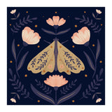 Moth And Flowers  (Print Only) thumbnail