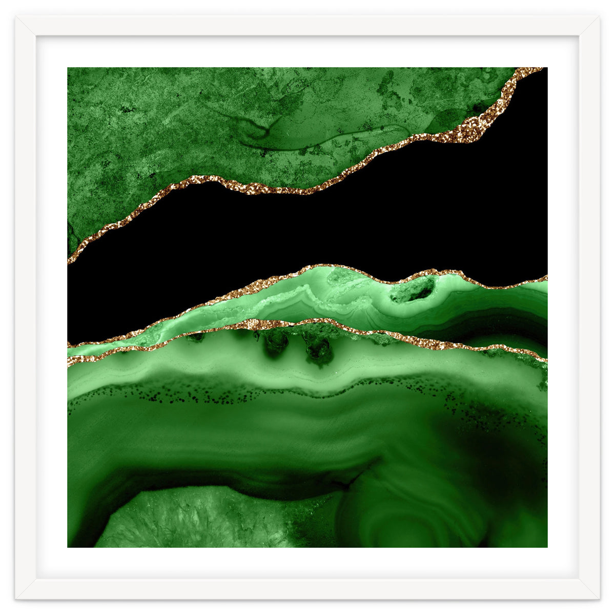 Green & Gold Agate Texture 13