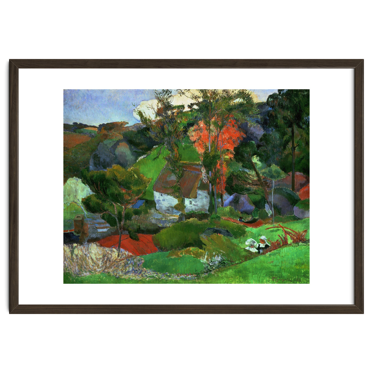 Paul Gauguin / 'Aven running through Pont-Aven', 1888, Oil on canvas.