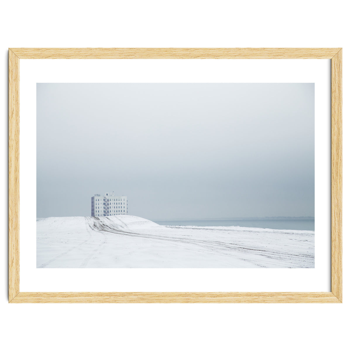 White Building - Winter seascape