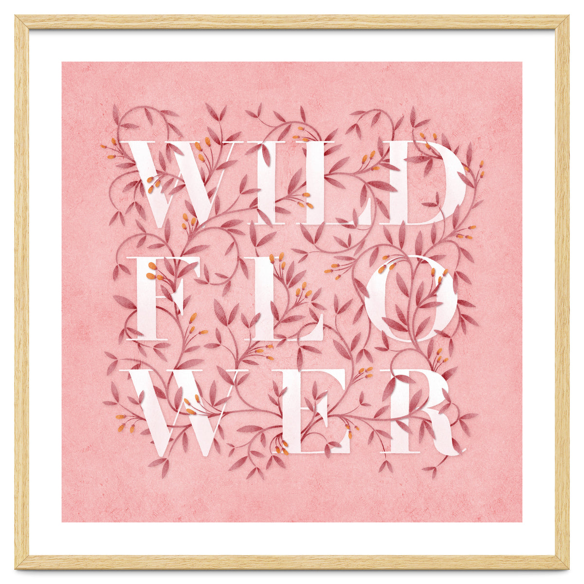 Wild Flower Typography