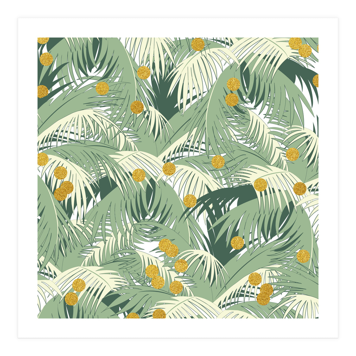Palm + Gold #society6 #decor #buyart (Print Only)