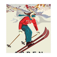 Aspen Ski Girl (Print Only)