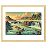Vintage Iceland, Landscape Poster thumbnail