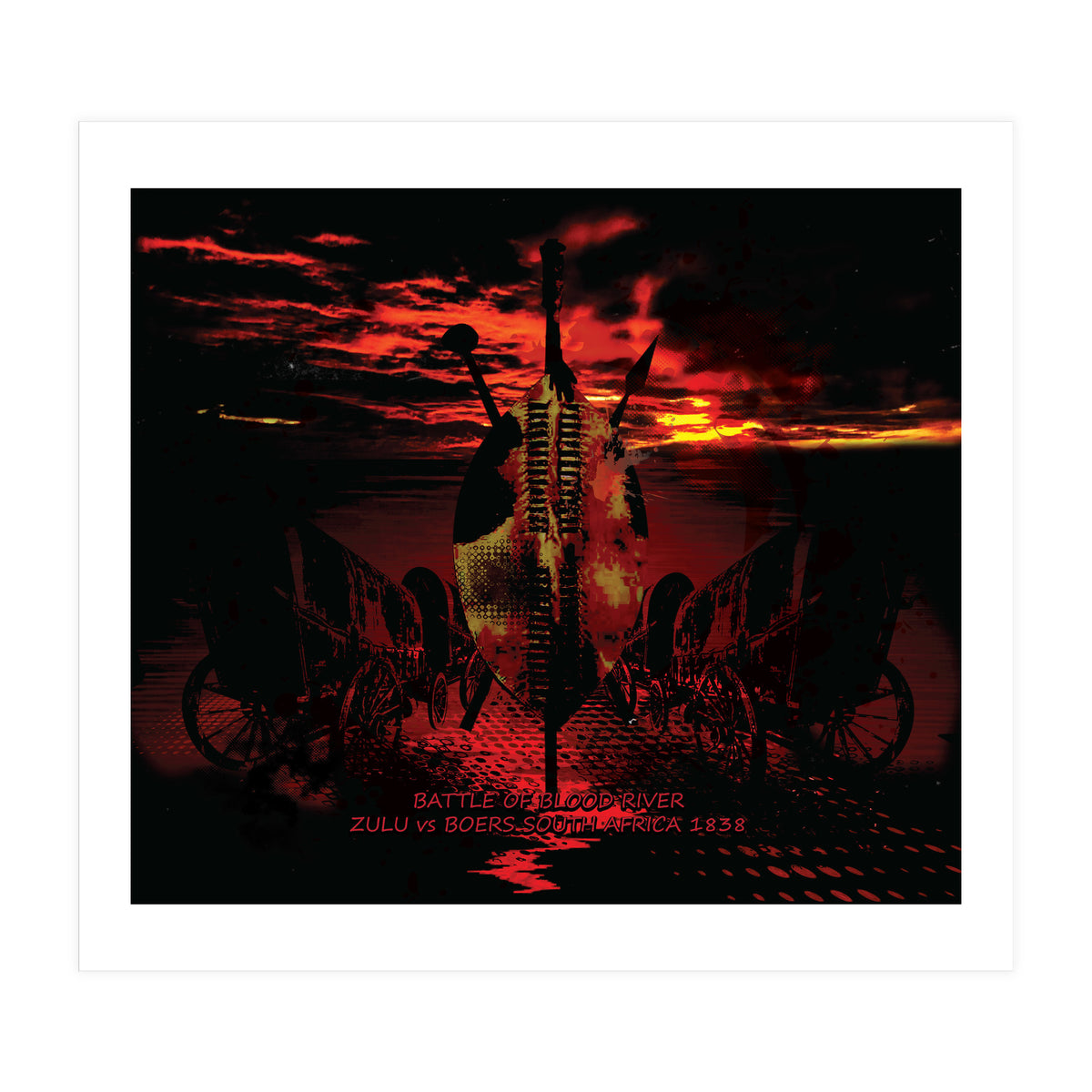 Battle Of Blood River 1838 (Print Only)