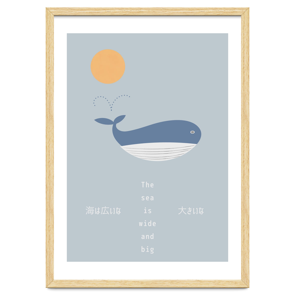 The whale in theocean