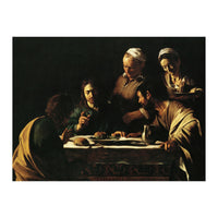 Caravaggio / 'Supper at Emmaus', 1606, Oil on canvas, 141 x 175 cm. JESUS. CRISTO RESUCITADO. (Print Only)