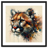 Watercolor Cougar Portrait thumbnail