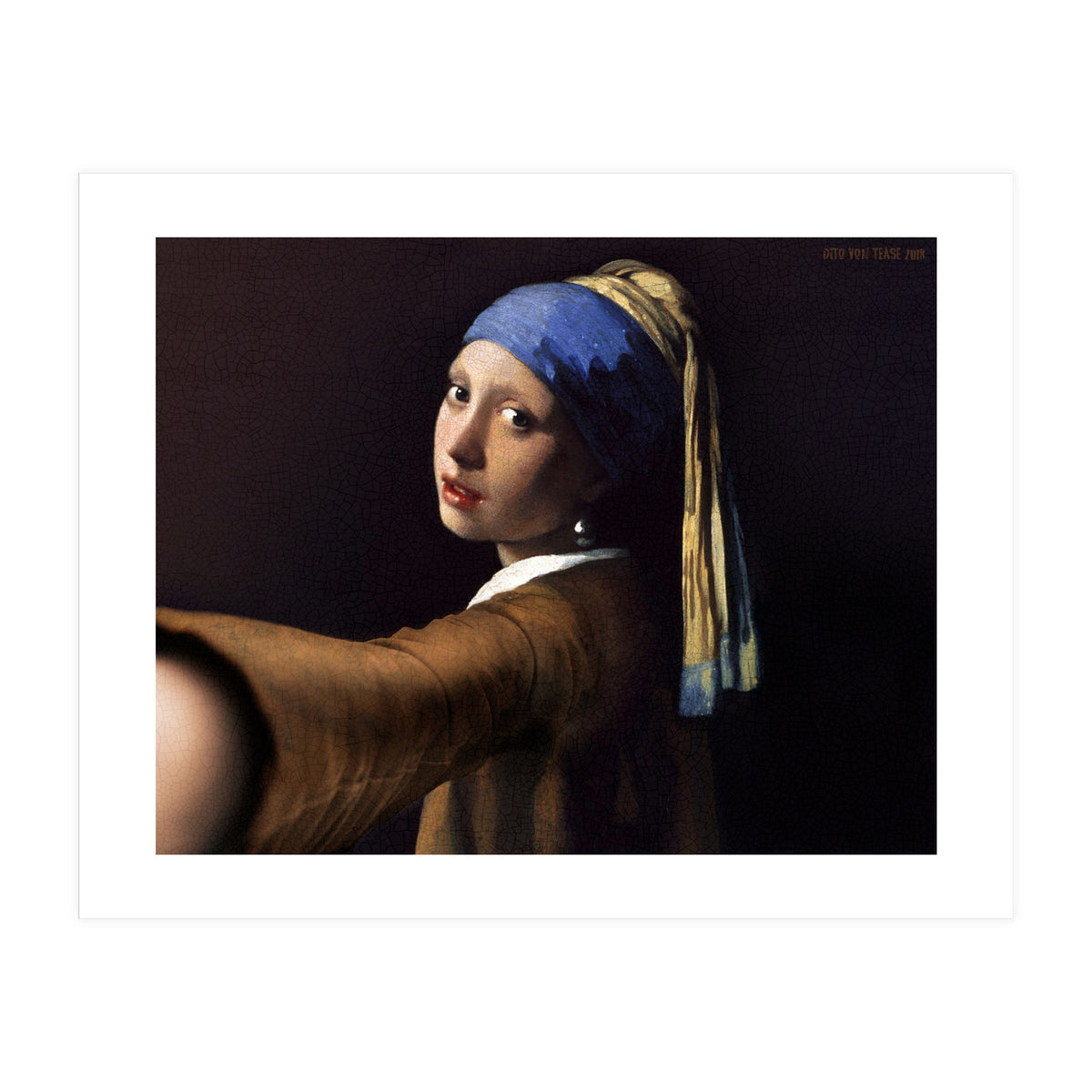 Girl With A Pearl Earring - Vermeer - Selfie (Print Only)