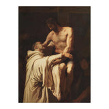 Francisco Ribalta / 'Christ Embracing Saint Bernard', ca.  1626, Spanish School, Oil on canvas. (Print Only) thumbnail