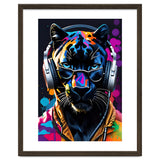 Panther In Headphones And Glasses thumbnail
