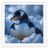 Gentoo Penguin In Its Natural Snowy Habitat thumbnail