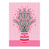 Heart Flowers Vase (Print Only) thumbnail